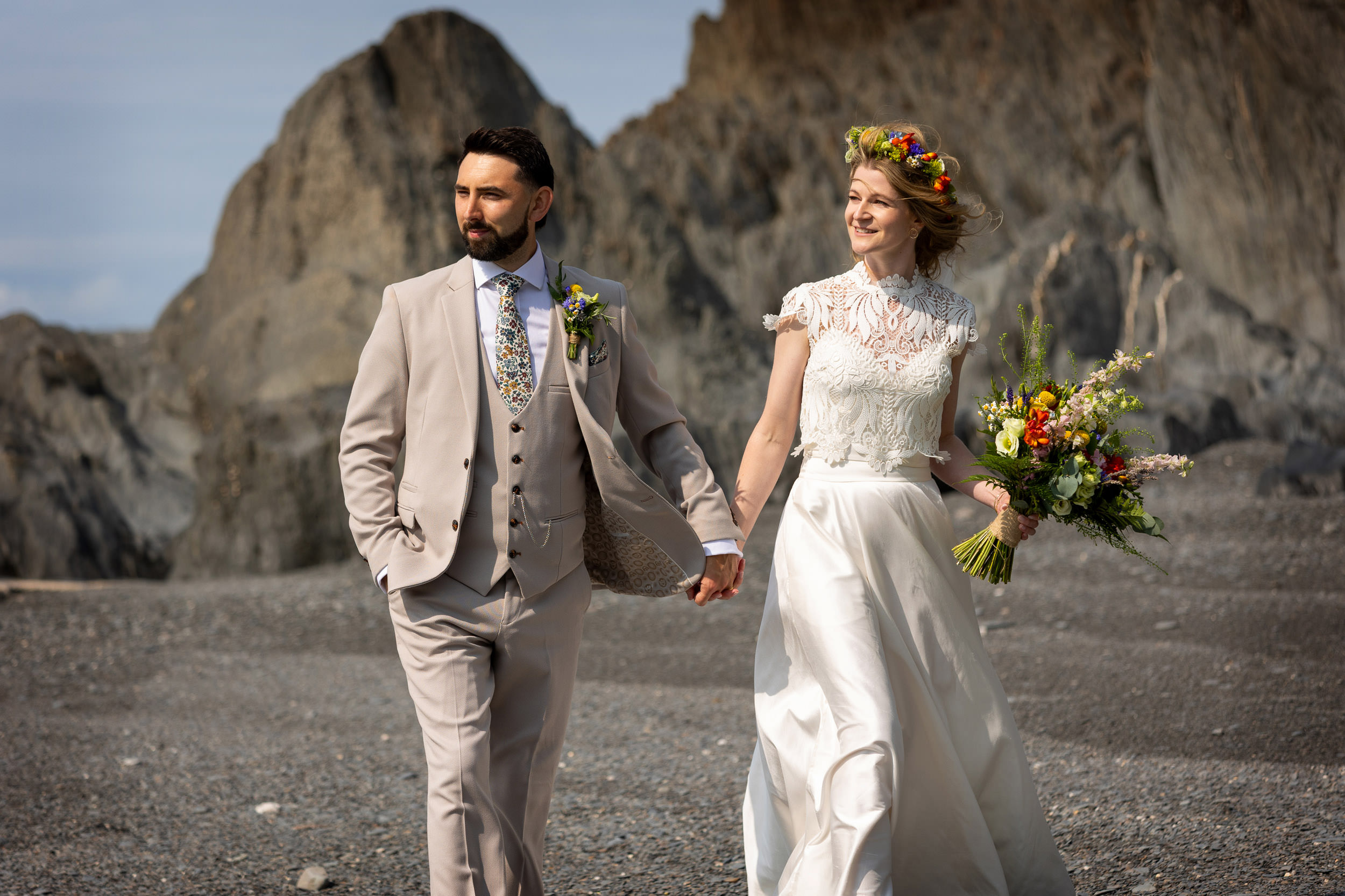 tunnels beaches wedding photos