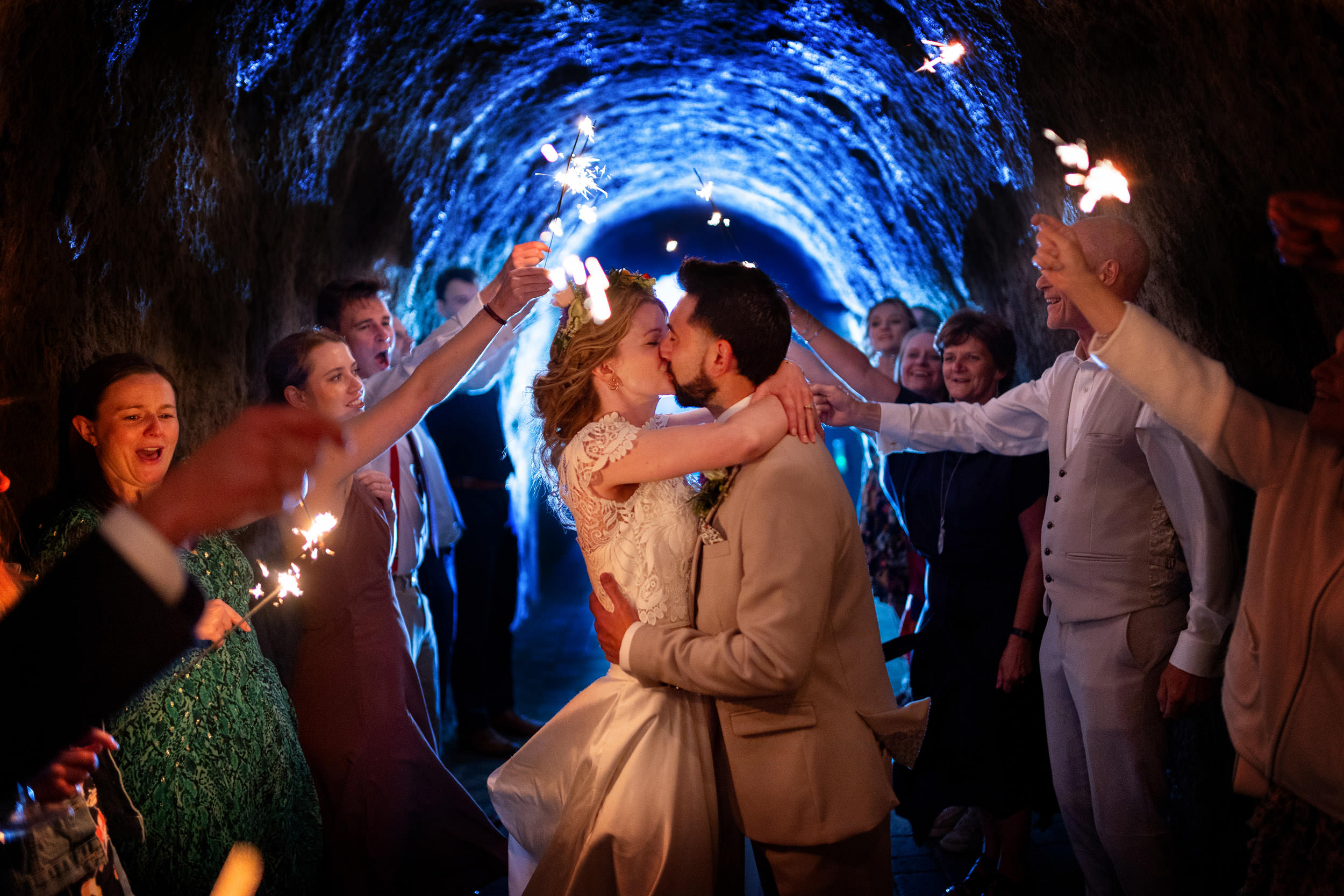 tunnels beaches wedding photos